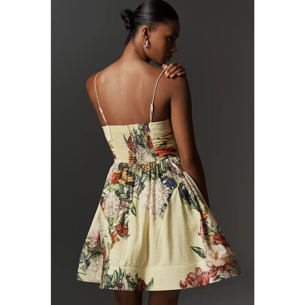 New Anthropologie Maeve Sleeveless Fit & Flare Mini Dress $168 PLUS 1X Yellow - Picture 7 of 8